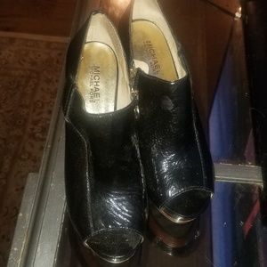 Michael Kors Peep Toe Ankle Boots